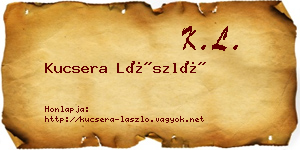 Kucsera László névjegykártya
